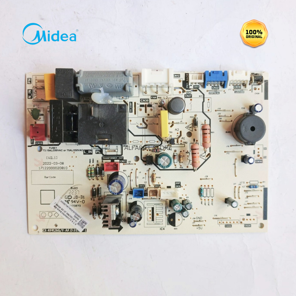 Pcb Modul Ac Indoor Midea 1 Pk MSBD-09CRN1