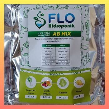 PROMONutrisi AB Mix Flo Hidroponik Sayuran Daun 10 Liter 1000 Liter 1200PPMTERLARIS