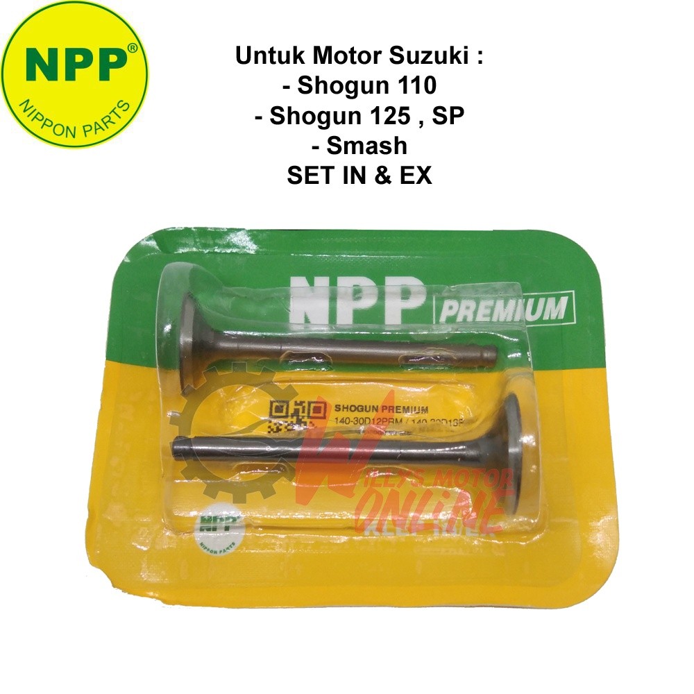 Klep Shogun 125 Smash Shogun NPP Premium / Klep shogun set