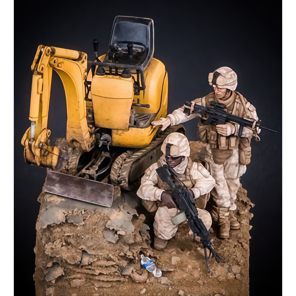 1/35 resin unpainted model kit, military theme, US Marine Corps unassembled and unpainted GK