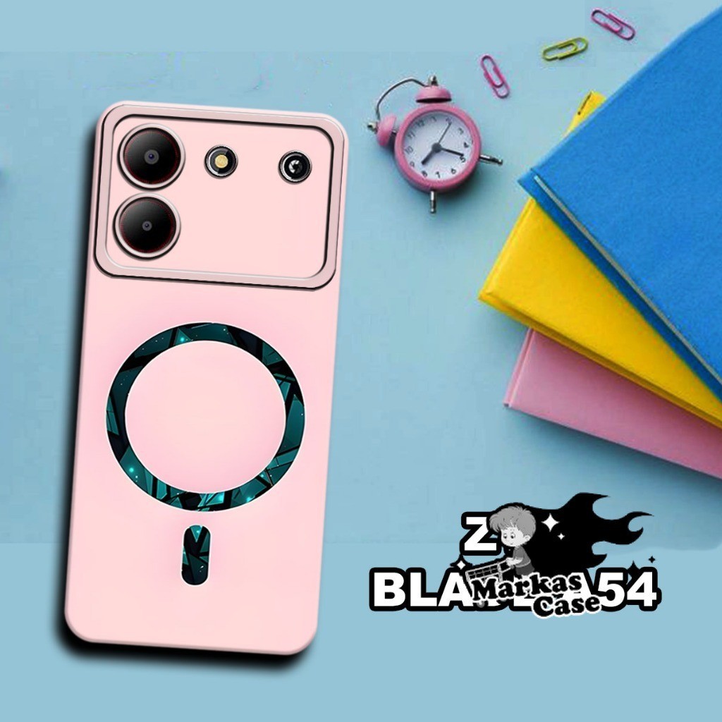 Softcase procamera untuk ZTE BLADE A54  Terbaru - ZTE BLADE A54 - bahan karet lentur-Motif Logo all 