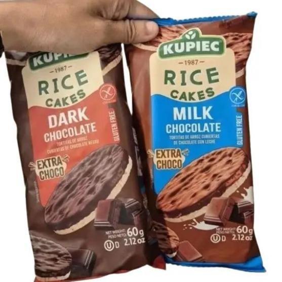 Kupiec Rice Cakes Import 60gr Rasa Milk Chocolate / Dark Chocolate