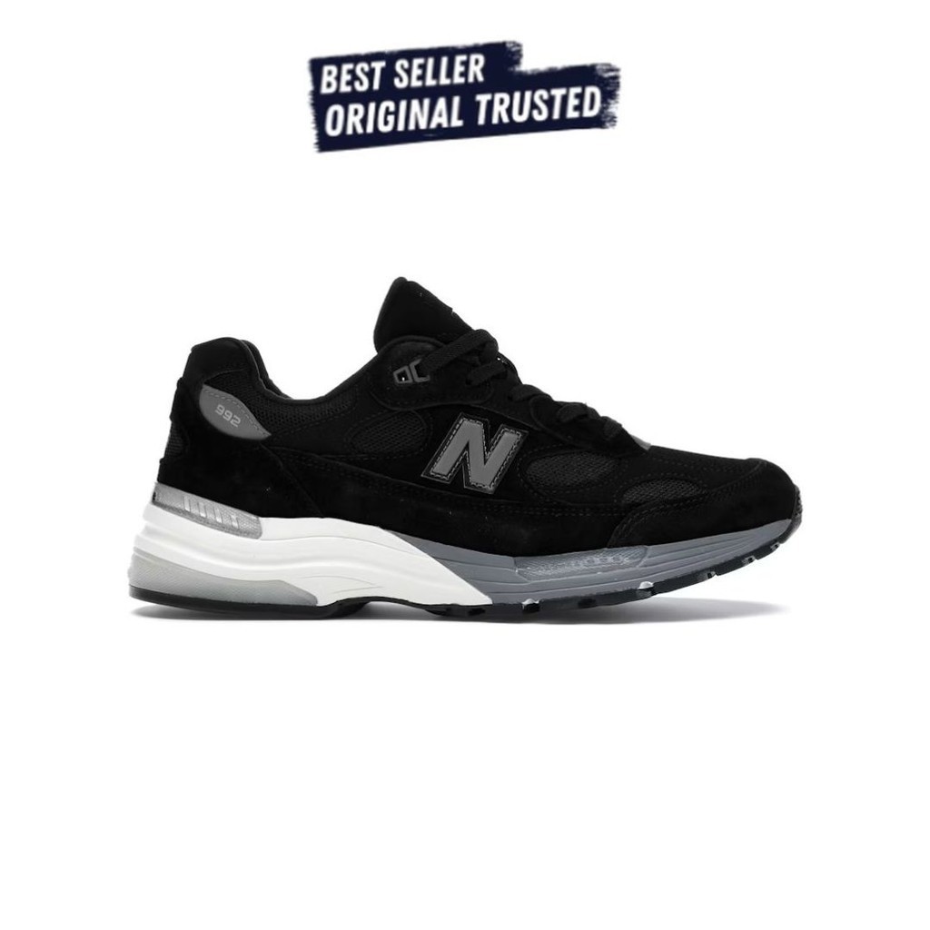Sepatu Sneakers New Balance 992 Black Grey Original BNIB