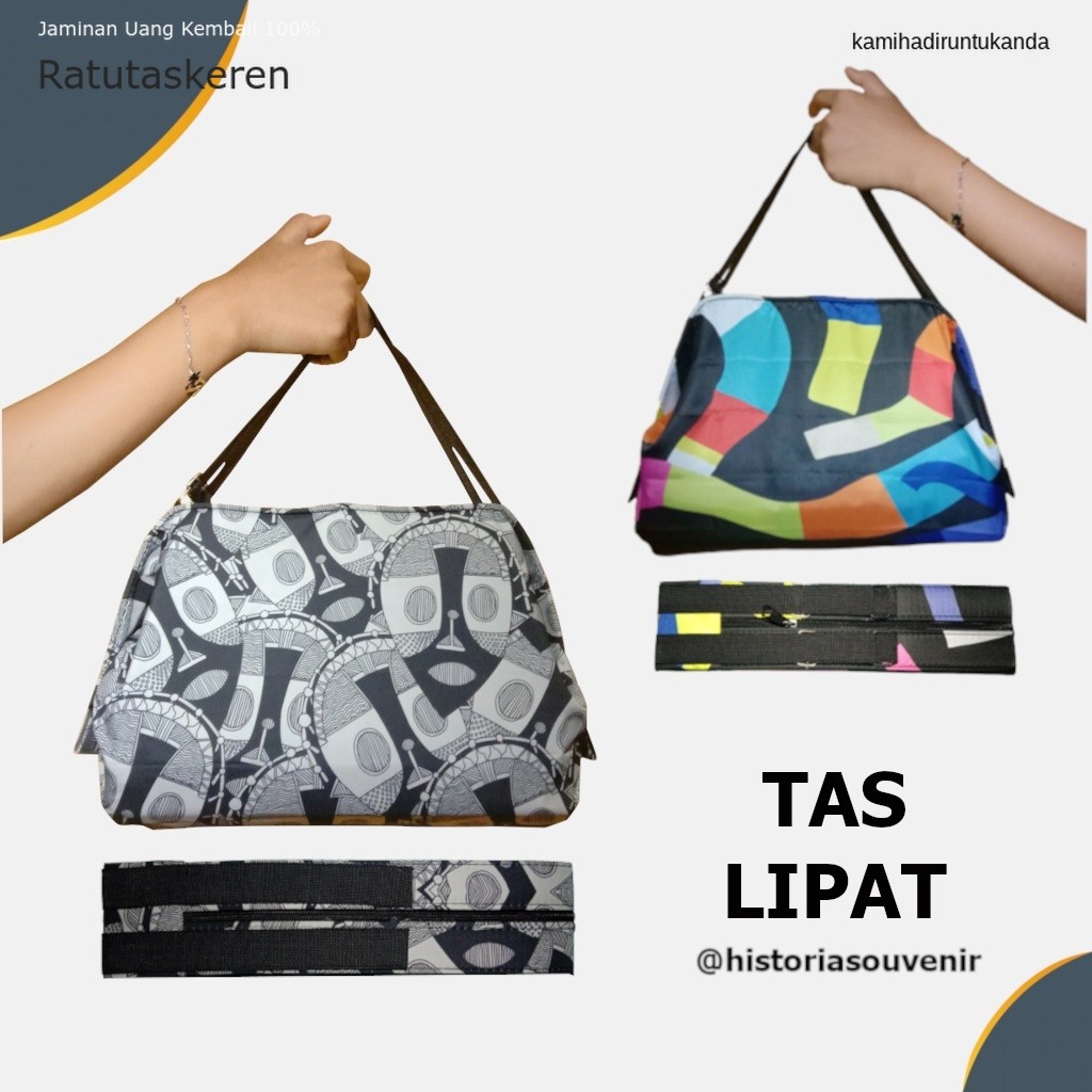 TAS LIPAT PARASUT/ZAMZAM1125 TAS LIPAT BANDUNG/SOUVENIR/TAS LIPAT WANITA KEREN
