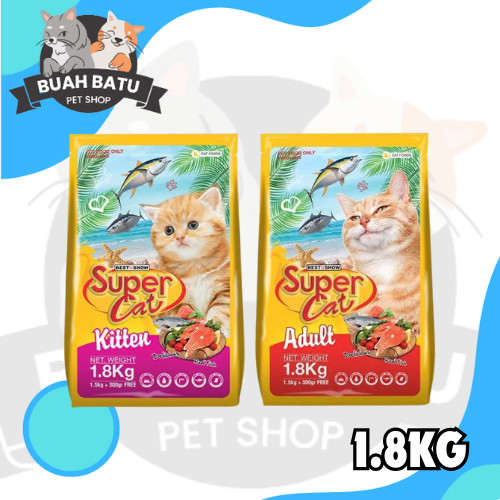 Super Cat Dry Food 1.8kg Kitten & Adult