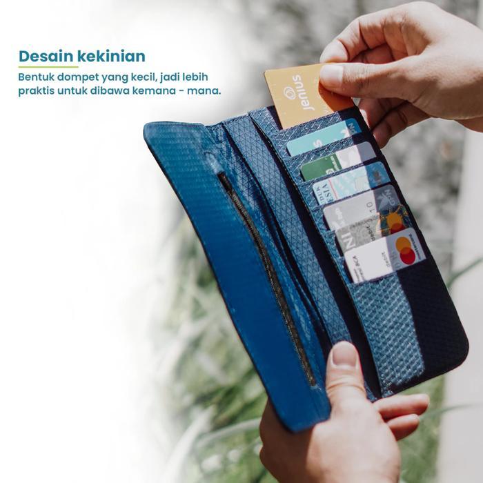 promo  -Torch Dompet Panjang Kartu ATM STNK Pria Wanita - Long Wallet Oder - Hitam