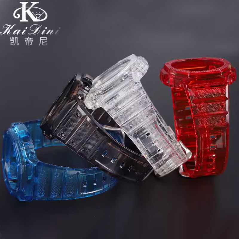 GA2100 GAB2100 case band for Casioa GA-2100 GA-B2100 GA-2110 transparent Bezel silicone Strap bracel