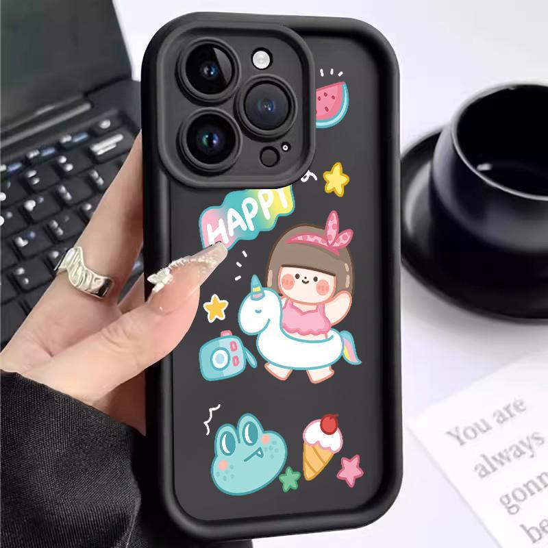 Casing Xiaomi Redmi Case Note 14 4G 5G Pro 5 Plus 6 6A 8 8A Dual Turbo 4 Silicon Manis Gadis Kecil S