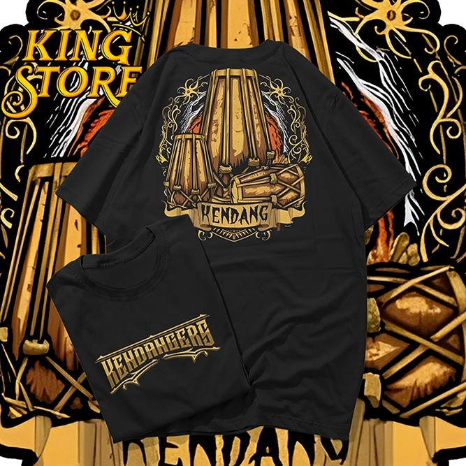 KAOS KENDANG || KAOS KENDANG RAMPAK BAHAN COMBED 30S BISA BAYAR DITEMPAT COD