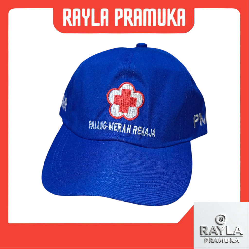 Topi PMR Madya Biru Rell Bahan Twill Premium