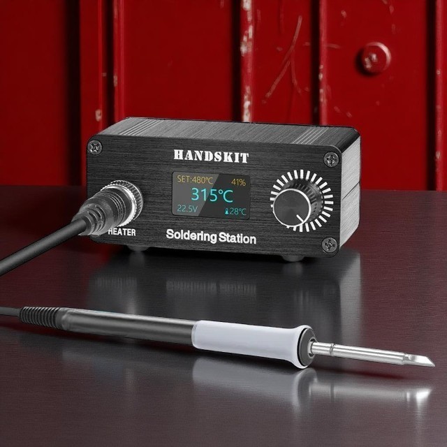 - Handskit Solder Station Adjustable Temperature Anti-Static OLED 72W - T12D -