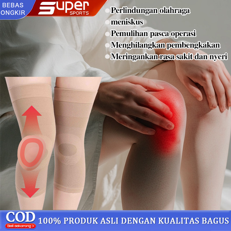 Super Compression Deker Lutut  Support Knee Sleeve Deker Lutut Bermanfaat Untuk Pemulihan Pasca Oper