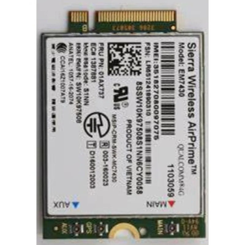 wireless card module for  LENOVO THINKPAD GOBI6000 GOBI 6000 Sierra EM7430 LTEWCDMA 4G 01AX737 WLAN 