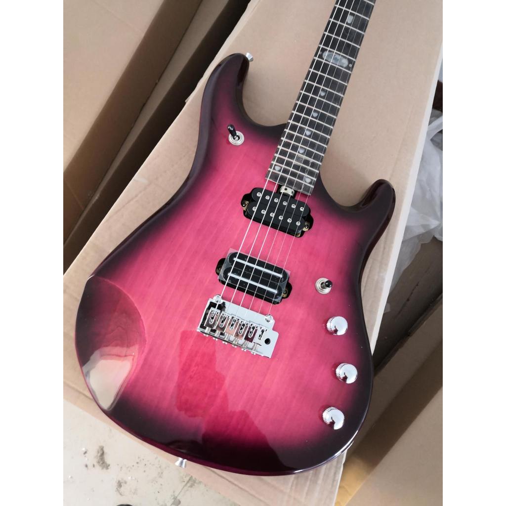 musicman electric guitar Purple brown sunburst high quality 6 strings guitar 67