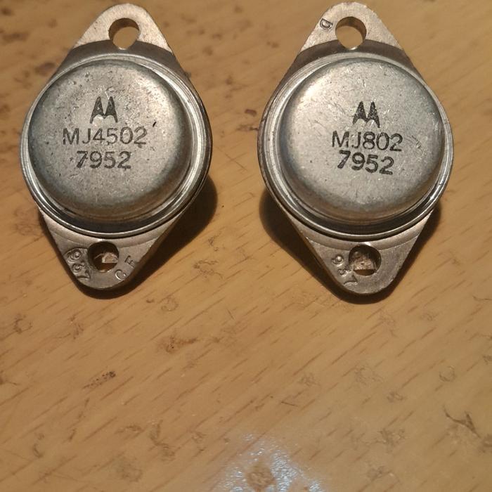 MJ4502 MJ 4502 and MJ802 MJ 802 Motorola NOS BEST