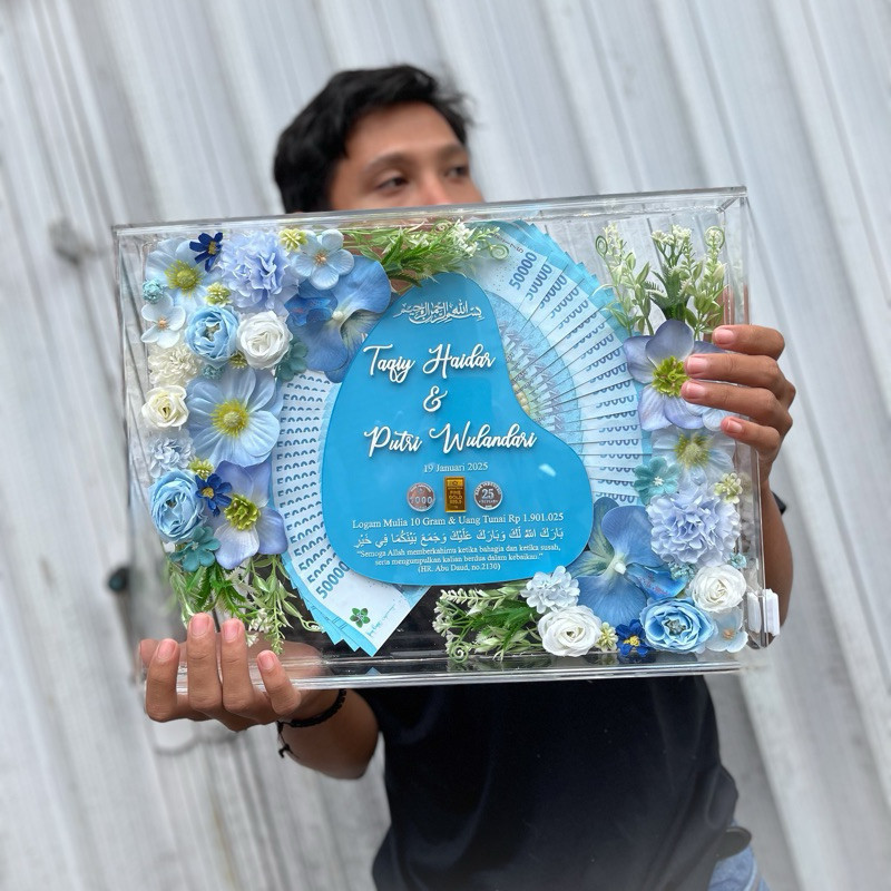 Free Packing Kayu  Mahar Akrilik Mahar Murah Mahar Nikah Mahar Pernikahan Mahar Transparan