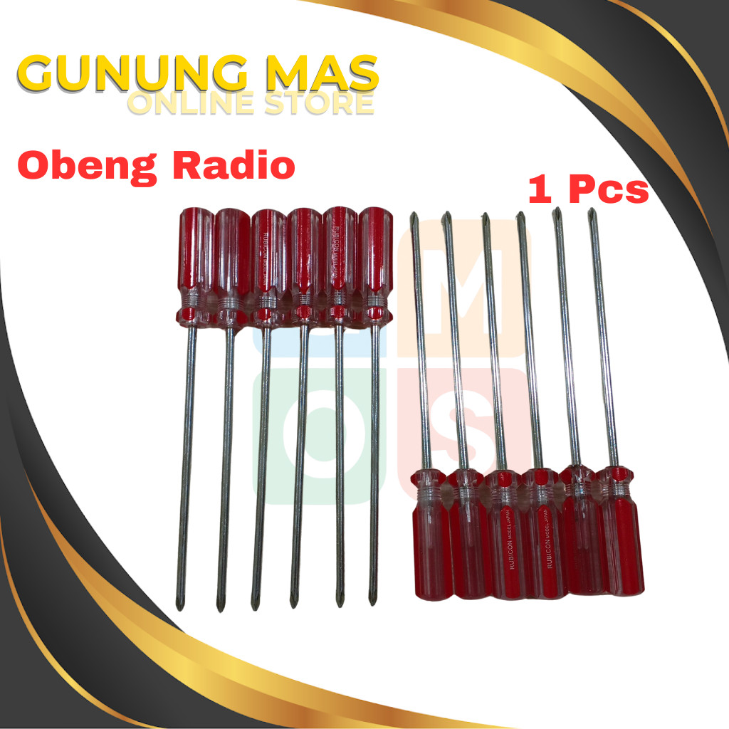 Obeng Radio Plus 5 Inch // Obeng Plus 5 Inch // Obeng 1 Way