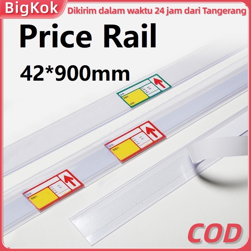900×42mm Label Rak Klip Label Harga/Pemegang Label Harga/Pemegang Label Supermarket