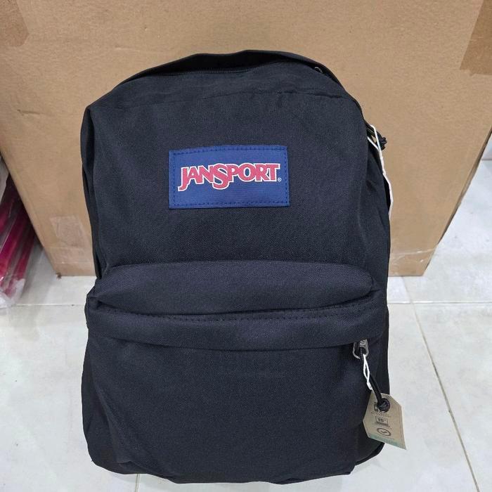 tas ransel janSport backpack remaja laki laki distro tas sekolah Wanita Pria - hitam