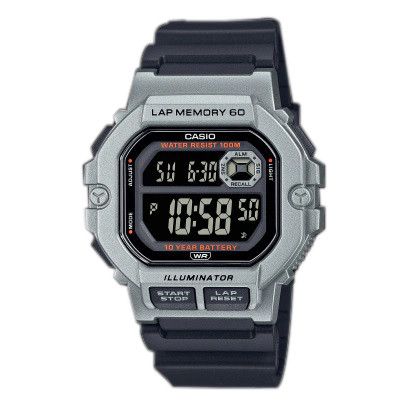 ORIGINAL Casio General WS1400H-1B / WS-1400H-1B Jam Tangan Pria Lap Memory 60 Digital Karet CS1