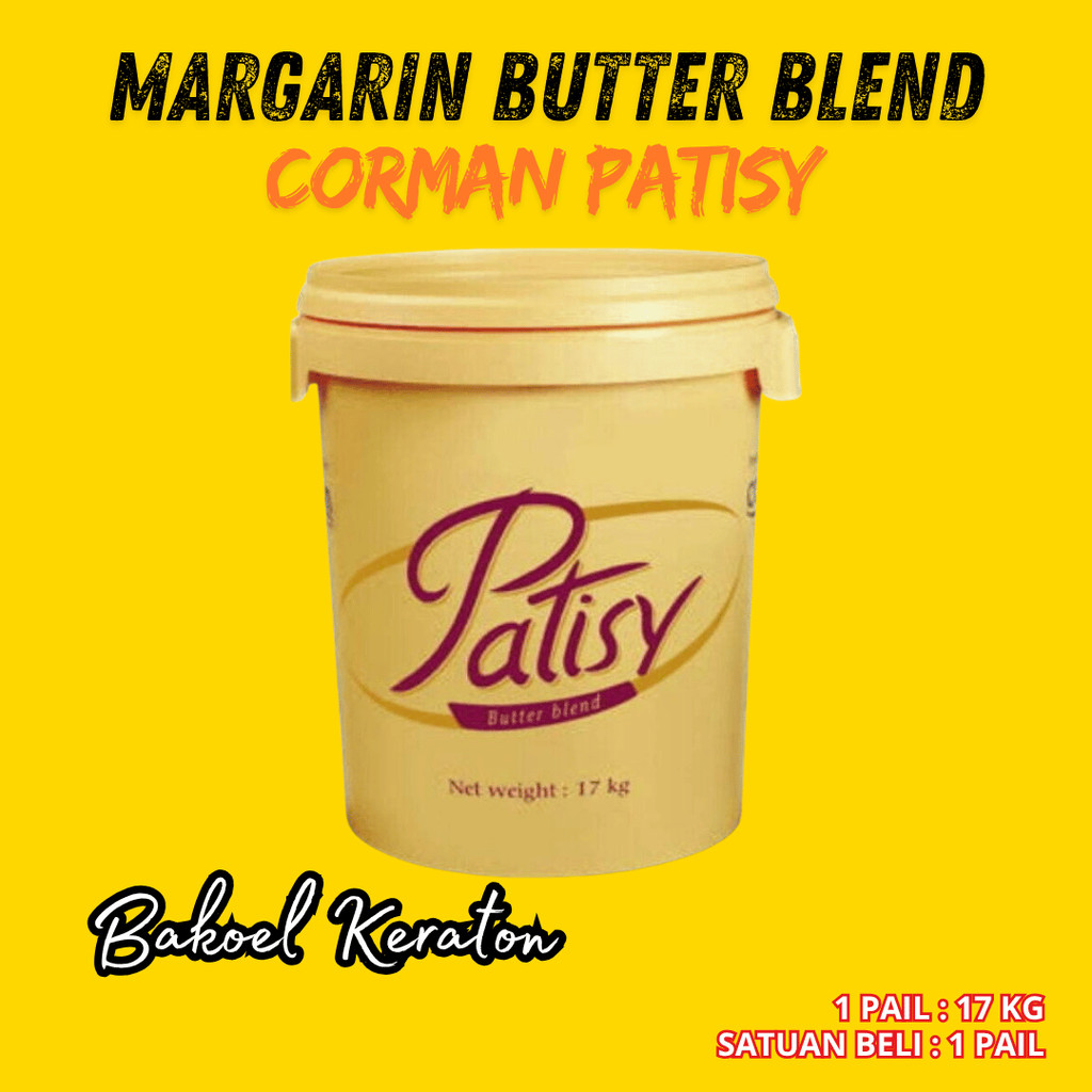 ( 1 PAIL 17 KG ) CORMAN PATISY BUTTER EMBER BUCKET BUTTER PAILKALENG BESAR 17KG