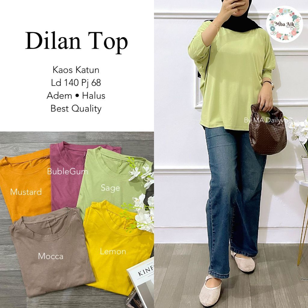 Fashion Wanita HQ  DILAN TOP From mA