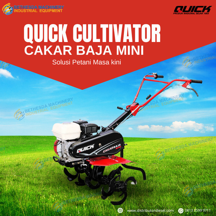PROMO BIG SALE mesin traktor / Cultivator QUICK Cakar Baja Mini + Honda GX 160 RTH