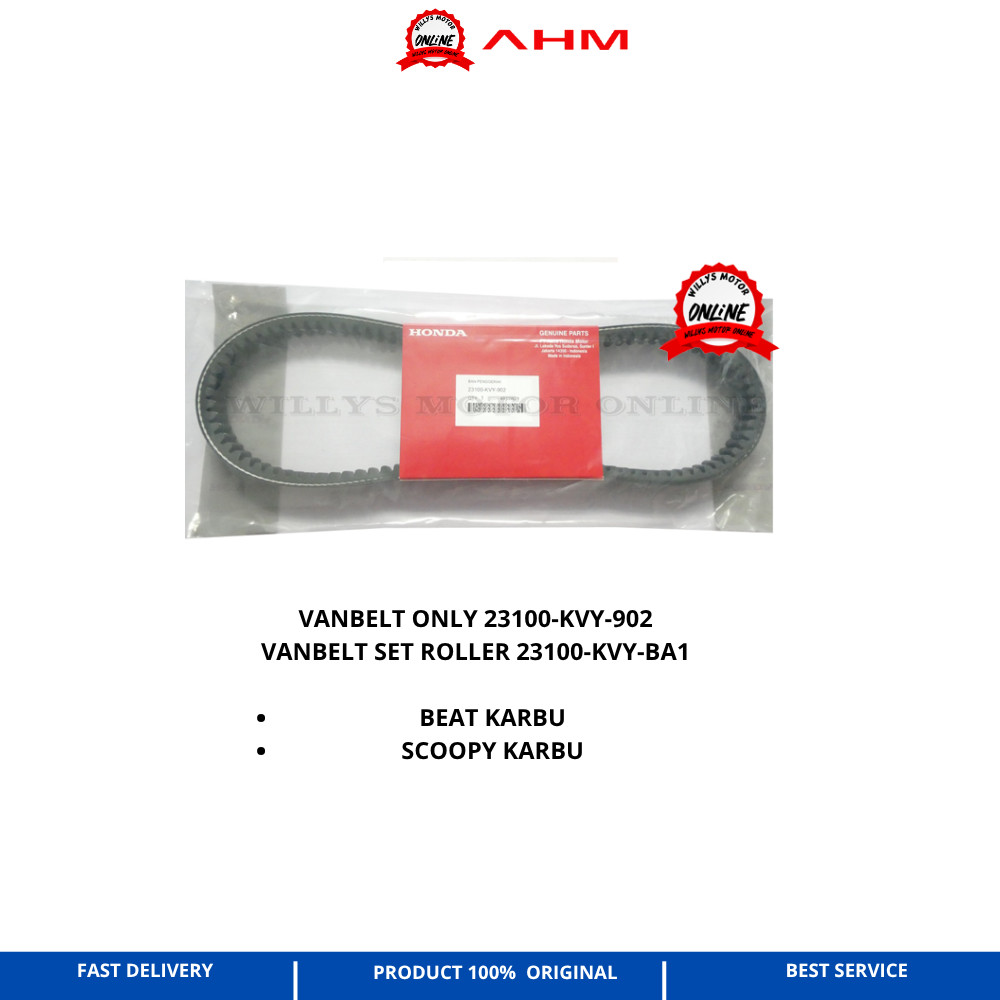 VANBELT  BEAT KARBU SCOOPY KARBU KVY ORIGINAL AHM VBELT BEAT KARBU AHM NAKASONE VSUPER ASPIRA