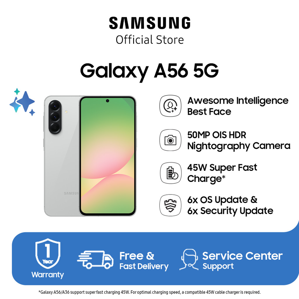 Samsung Galaxy A56 5G 12/256GB - Awesome Light Gray