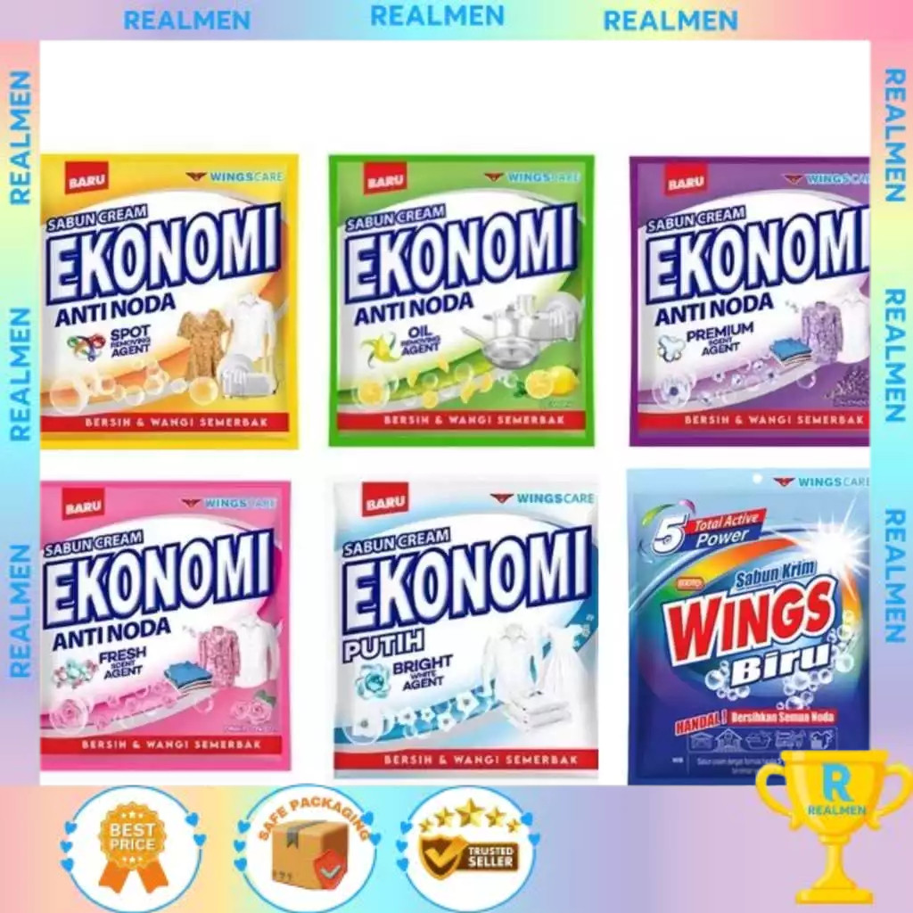 EKONOMI SABUN CREAM  67 GR | SABUN COLEK EKONOMI | PER PCS SABUN PENCUCI PIRING BAJU WANGI