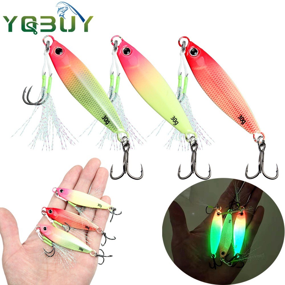 Umpan Metal Jig Luminous Glow – Desain Realistik, Gerak Natural di Laut Dalam