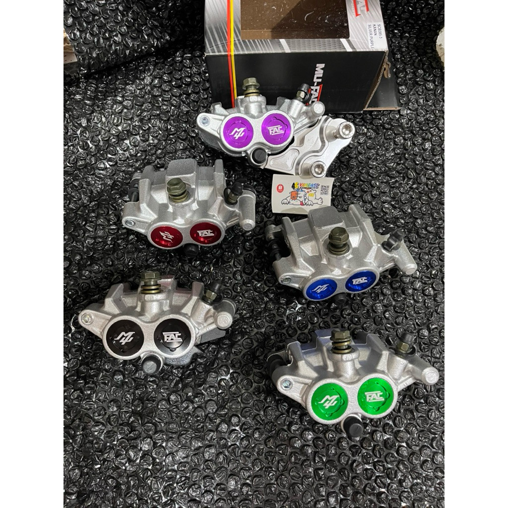 PAKET KALIPER MUFAC 2 PISTON BREKET RX KING LAMA / RX KING OLD 300mm