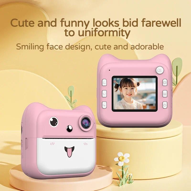 Kids tant Camera Printer Auto Focus One Tou Print Kids Mini Thermal Print Camera Gift tant Camera Pr