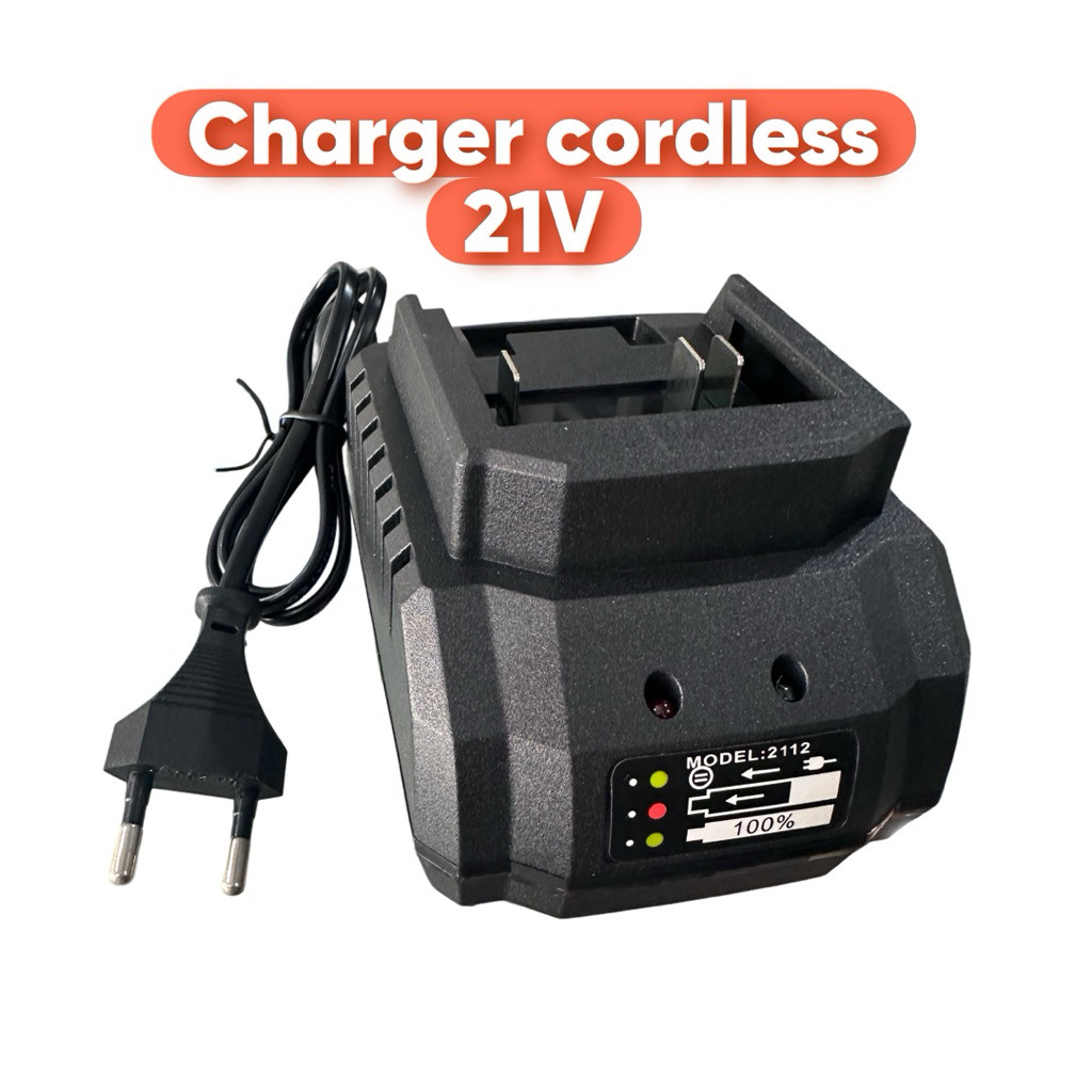 Charger cordless drill 21V charger bor baterei 21 v charger lithium ion charger dok bor batre
