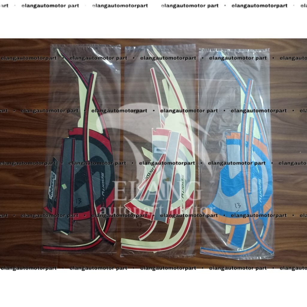 Sticker striping Honda Scoopy sporty 2013 2014