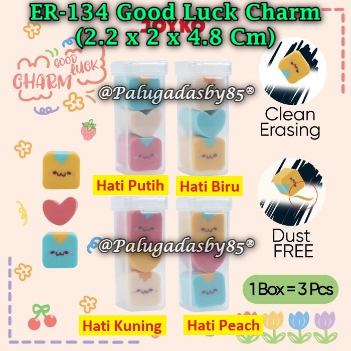 (1 Biji) Penghapus JOYKO ER-134 Good Luck Charm - Penghapus Eraser ER-134 Good Luck Charm (1 Biji)