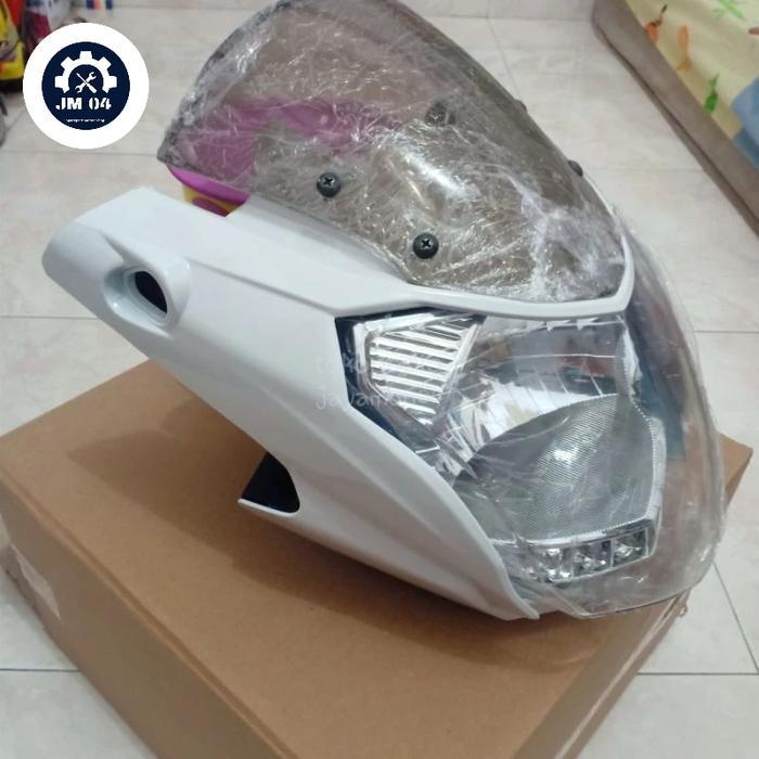 KEDOK BATOK LAMPU DEPAN MOTOR YAMAHA VIXION NEW NVL 2013-2014 PUTIH