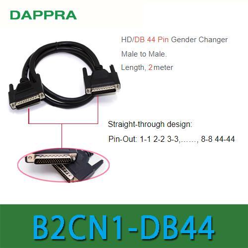 SpartAuto DB44 HD44 D-SUB 44 Pin Male ke Male extension Cable 2M Kabel OF64