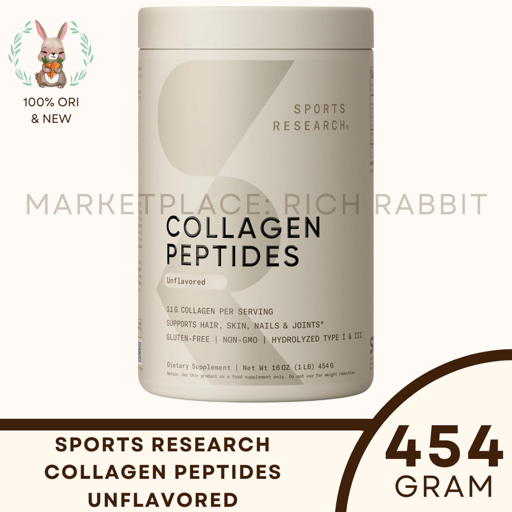 Sports Sport Research Collagen Peptides Unflavored 454 Gram