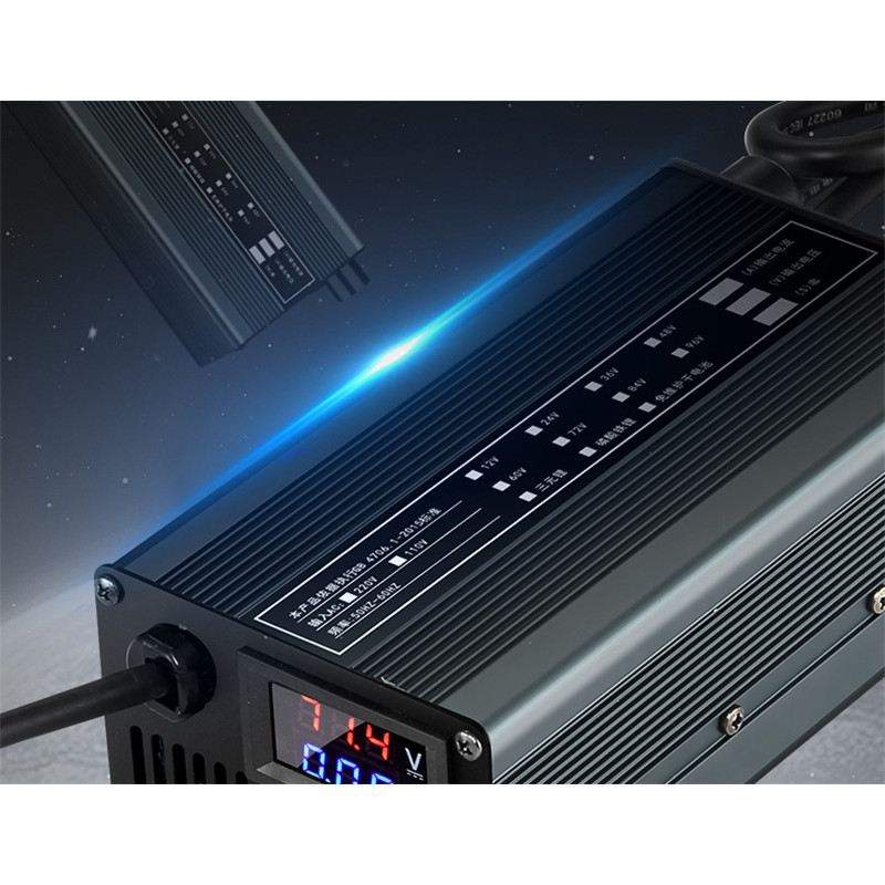 8A 48V 584V 72V 60V 672V 84V 876V Liion Lifepo4 Lithium Battery Charger Current Adjust Fast Charge 1