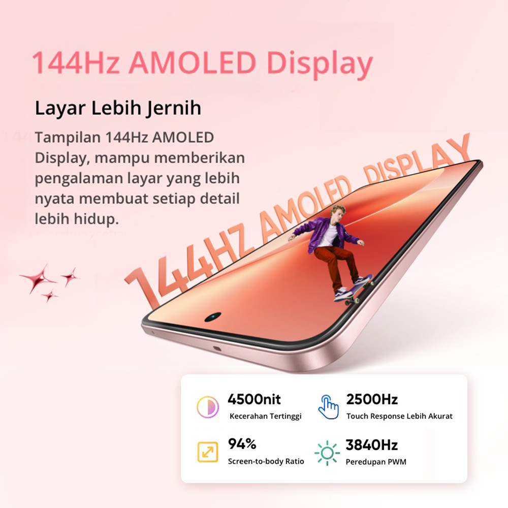 Jual Hp realme 15 5G 12GB+14GB* | 256GB (Dimensity 7300+ 5G Chipset | 50MP Sony AI Camera | 50MP Sel