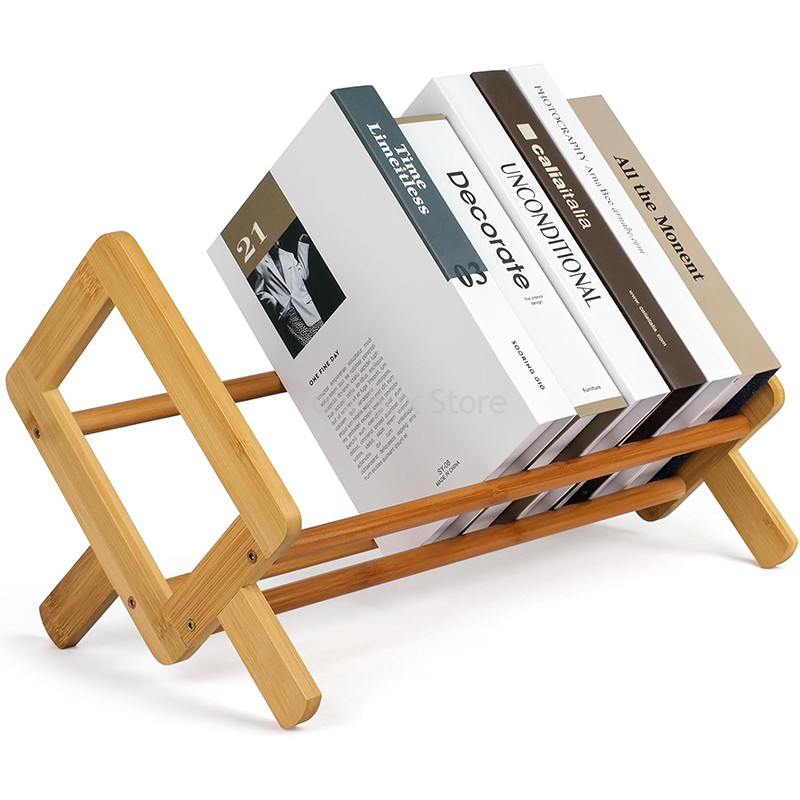 Simple Bookshelf Small Wood Bookshelf Student Desk Table Bookshelf Mini Wood Shelf Home Office Bookc