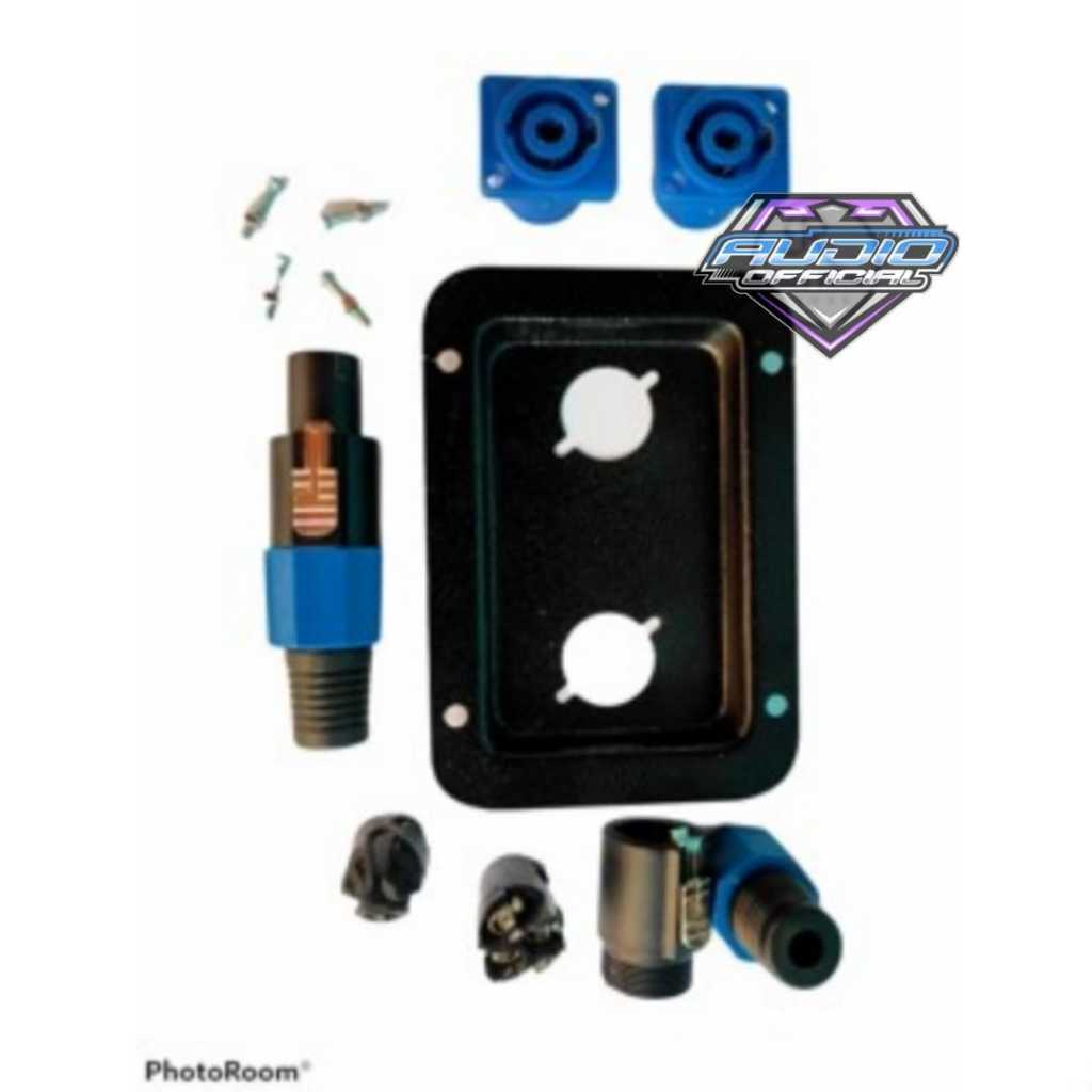 Jack Speakon pangkon spikon Female Speakon Lengkap 1 set