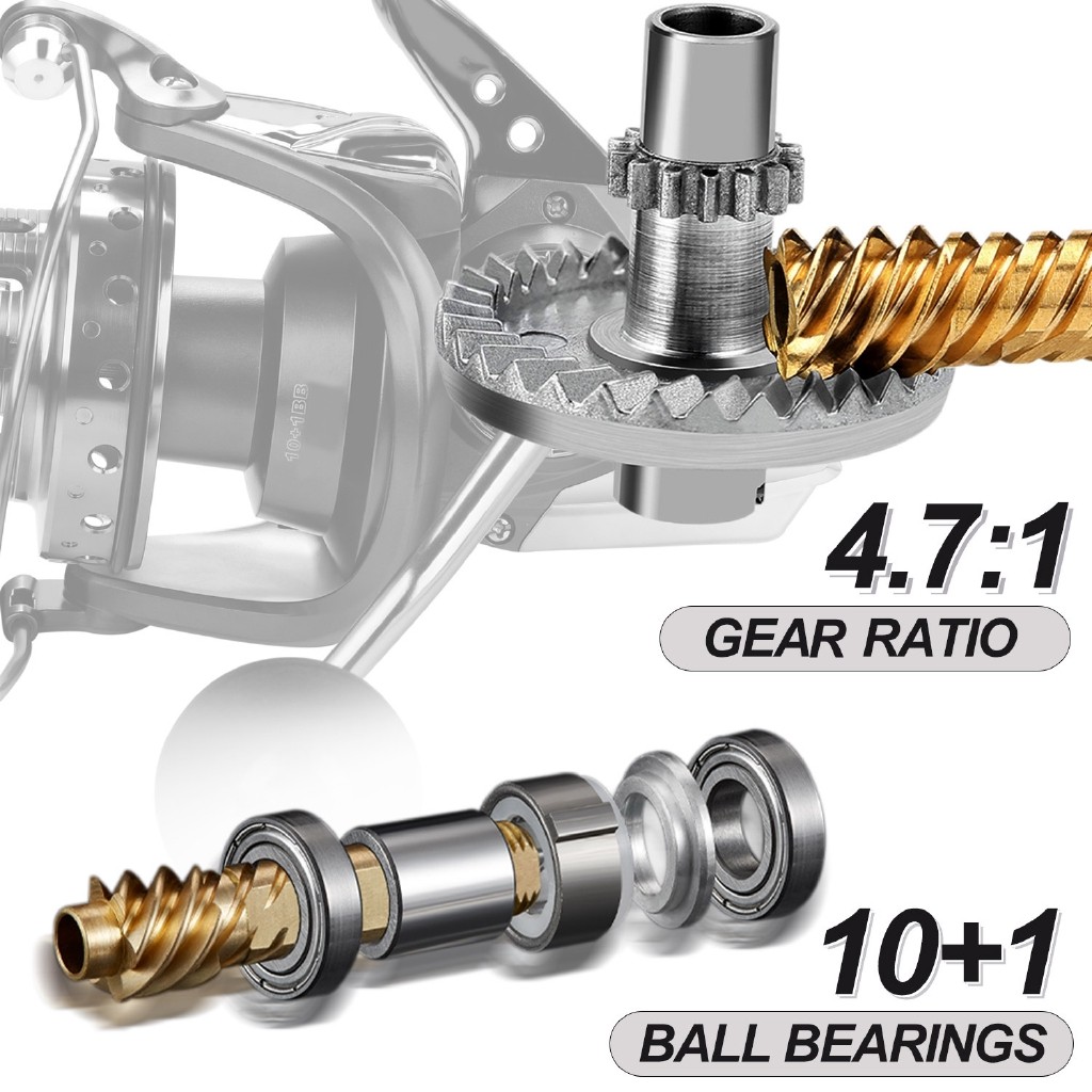 11.11 BIG SALE SELL Sougayilang 10000 Seri Logam Reel Pancing 25Kg Drag Power 10 + 1BB Reel Pancing 