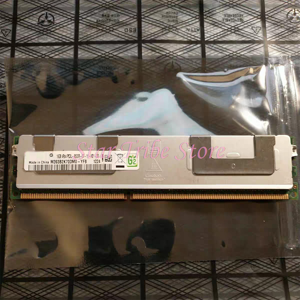 1Pcs M393B2K70DM0-YF8 M393B2K70DM0 For Samsung RAM 16G 16GB 4RX4 DDR3L PC3L-8500R 1066 REG Server Me