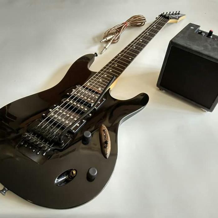 MUMPUNG PROMO Paket Gitar Listrik Ibanez S Series black amply dan jack murah - Hanya KardusTERLARIS