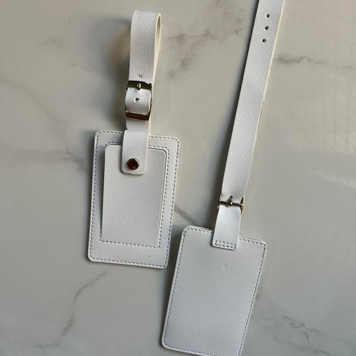 safitri_nik21 | LUGGAGE TAG | BAG TAG | GANTUNGAN KOPER | LABEL KOPER - Putih