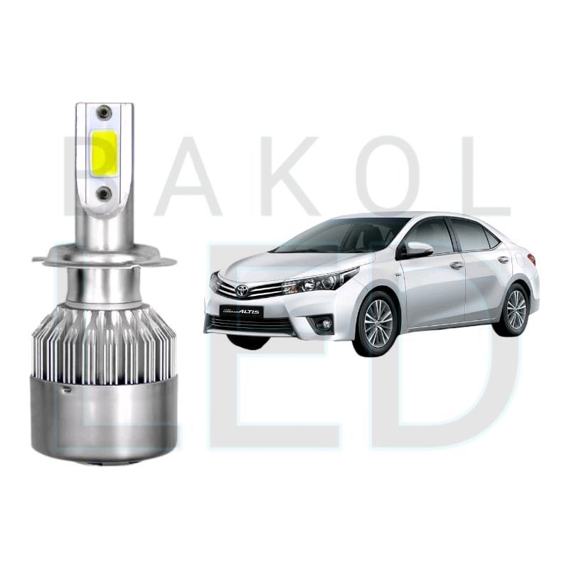 2pcs Lampu Utama Jauh LED HB3 COB Mobil Toyota Corolla Altis E170 BL