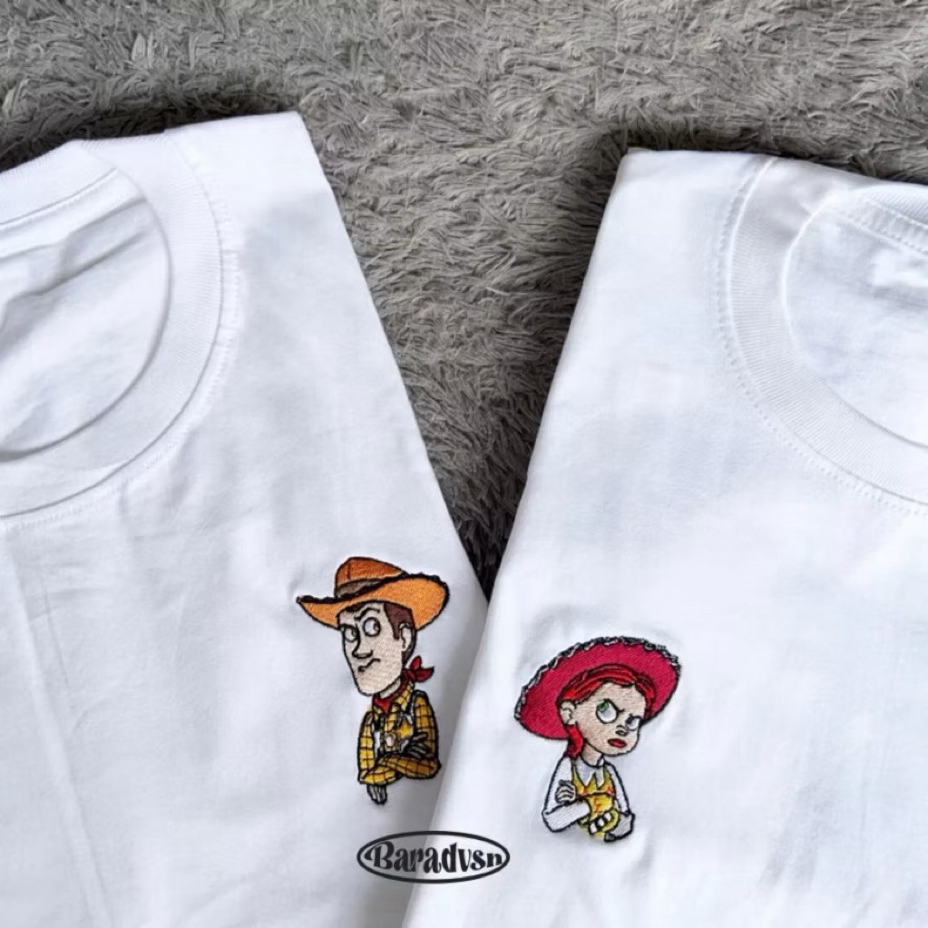 Kaos Couple Toy Story / Kaos Couple Woody & Jessie Combed