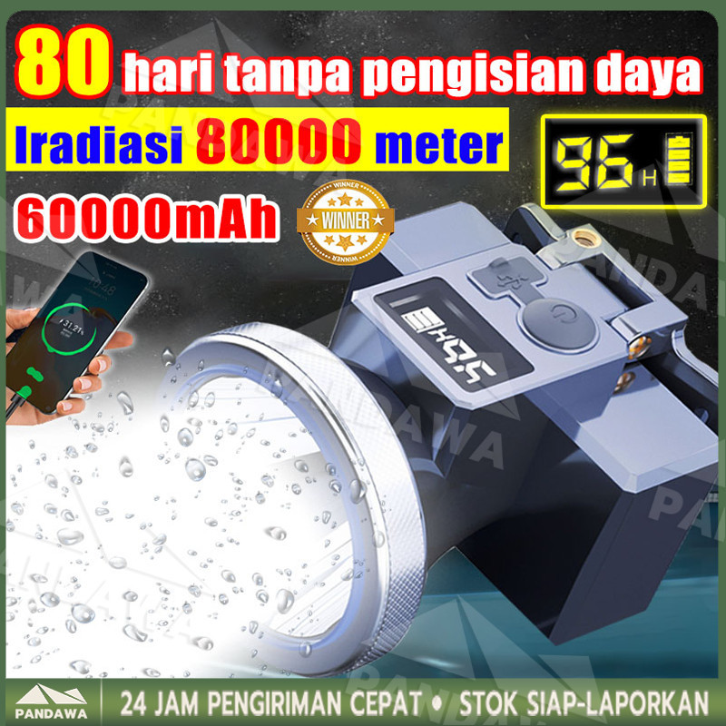 Senter Kepala Led Super Terang Lampu Darurat Berkemah Senter Super Terang Senter Kepala Senter Kepal